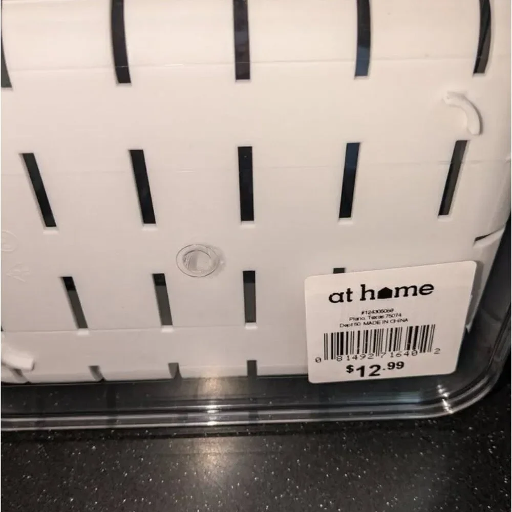 Recycled Plastic Crisp Produce Storage Containers with Lid & Colander